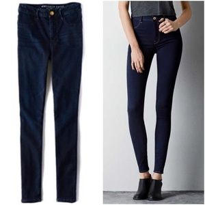 American Eagle Sky High Dark Wash Jeggings